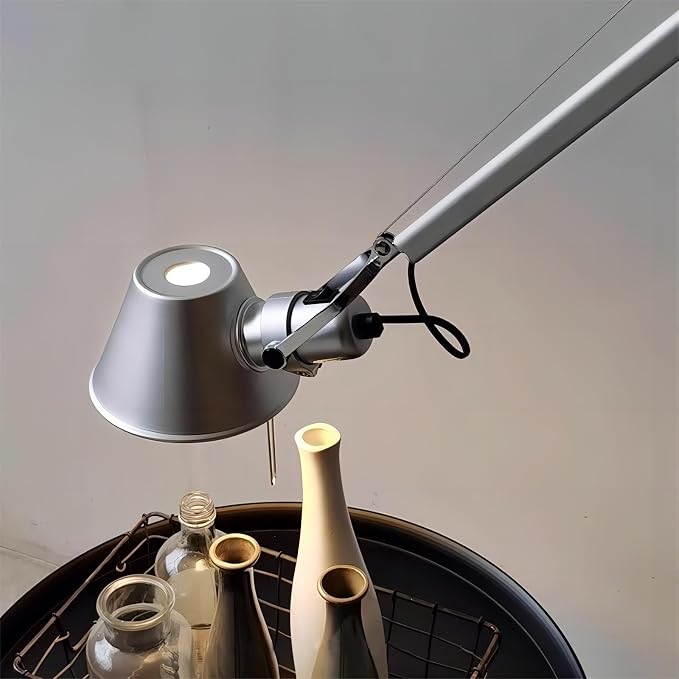 LIGHTLAND Modern Minimalist Medieval ins Wind Floor lamp Living Room Bedroom Study Table Double Rocker arms Adjustable Fishing Light Reading Light - Large