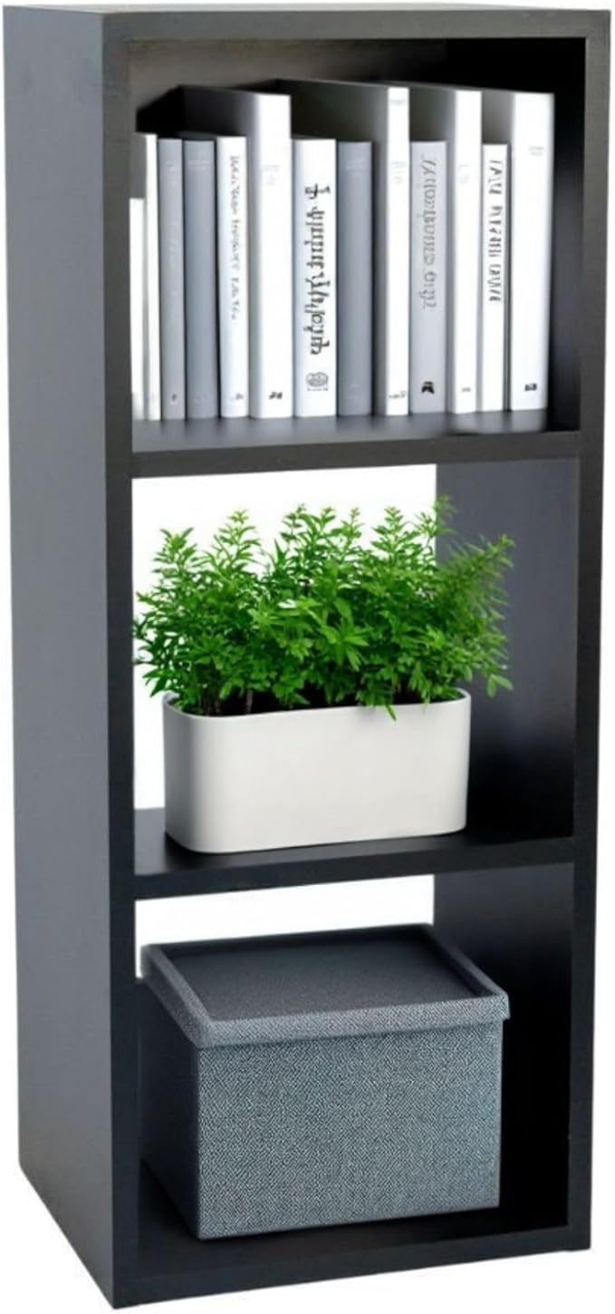 Custom Sized 3-Cube Cubby; Choose color, width, depth, and height. Units are 3/4 inch thick premium grade melamine for strong, solid unit. Easy assembly. Place on the floor or mount on a wall.