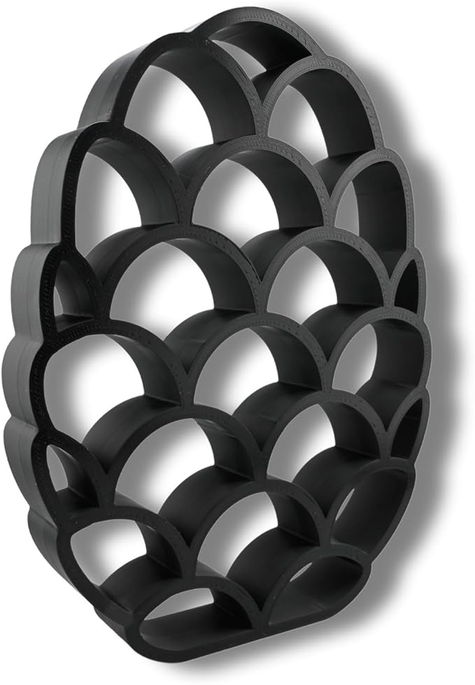 Easter Egg Sculpture – Minimalist Decorative Accent for Spring & Year-Round Home Decor | Collectible Design | Modern Holiday Display (Dragon Scales Matte Black)