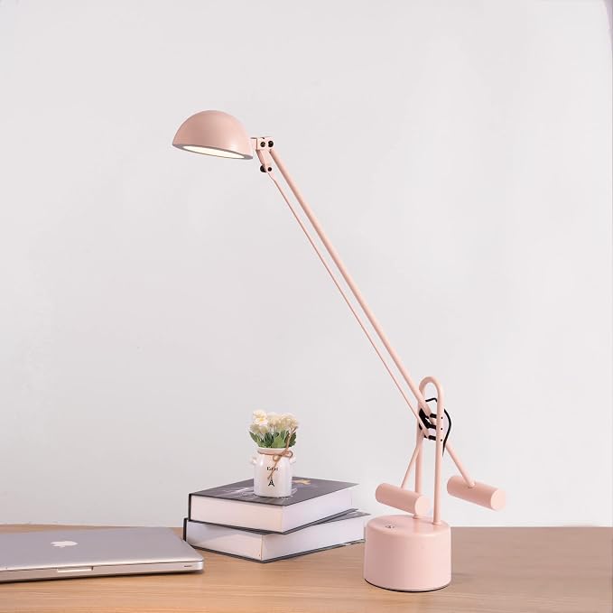 Lite Source Halotech Adjustable Antique Brass Metal LED Modern Desk Lamp