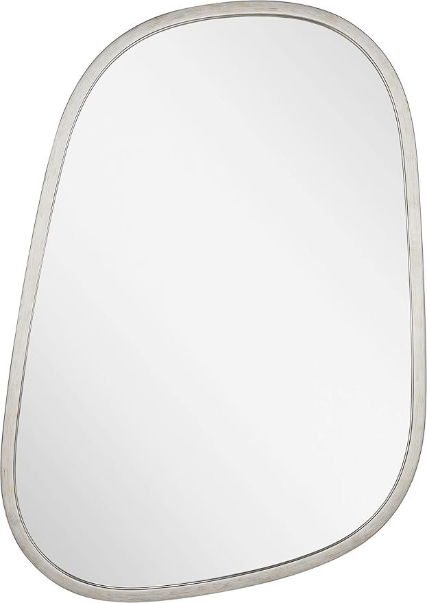 Signature Hardware 484229 Amburgey 33-3/4" x 33-3/4" Asymmetrical Framed Bathroom Mirror - Matte Black