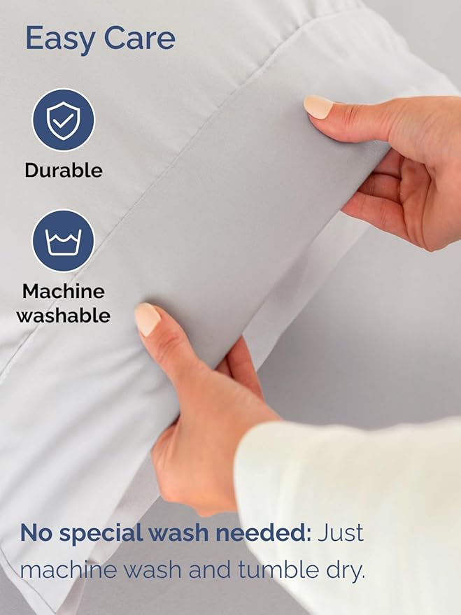 Extra Deep Queen Sheet Set - 6 Piece Breathable and Cooling Sheets - Hotel Luxury Bedding for Women, Men, Kids & Teens - Easy & Secure Fit - Soft and Wrinkle Free - Extra Deep Pockets - French Grey