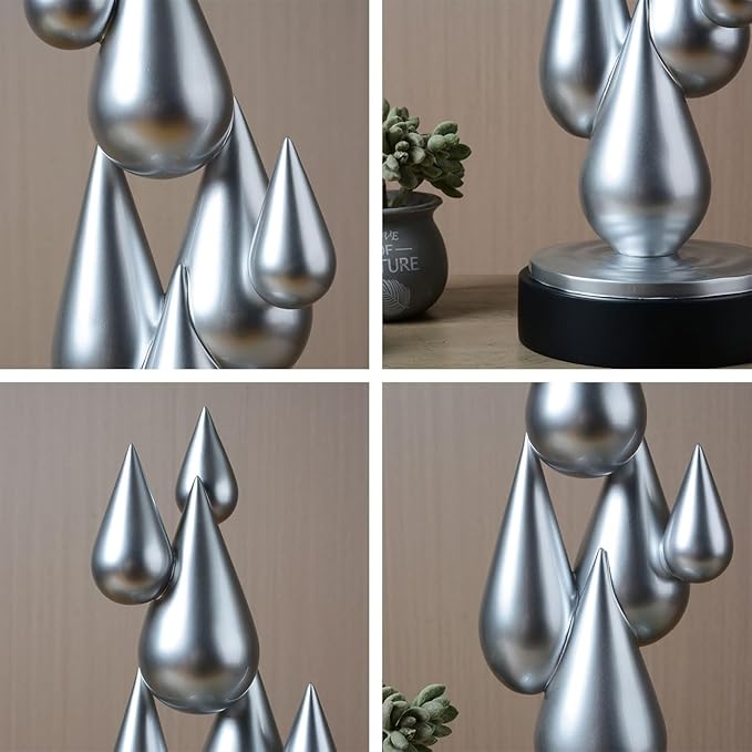 Modern Home Decor Abstract Arts Sculpture Table Bookshelf Decoration for Living Dining Room Resin Statue 17.3inch