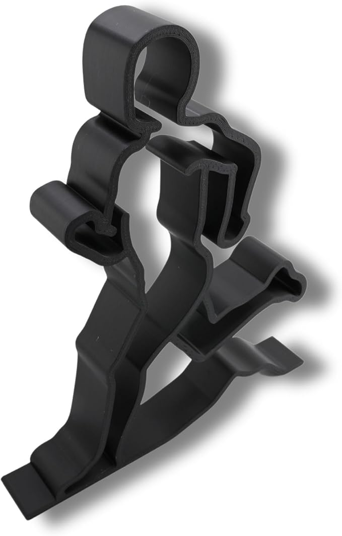 Runner Sculpture – Minimalist Running Figurine | Motivational Gift for Runners, Athletes & Fitness Lovers (Athletic Male Runner Matte Black)