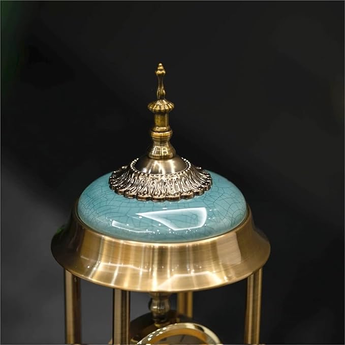 Mantel Clock for Living Room Desk Clock Table Light Luxury Desktop Sitting Metal Retro Decoration Shelf Decoration