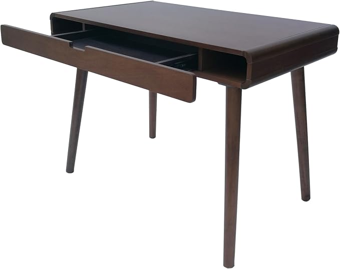 Christopher Knight Home Peninah Mid-Century Rubberwood Writing Desk, Medium Brown, 23.5 inches deep x 40.10 inches wide x 30. 00 inches high