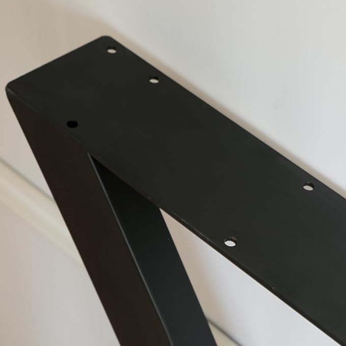 Metal Table Legs, Triangle Shape Industrial/Modern Heavy Duty Dining Table Legs Set of 2 (28.3'H 23.6'W)