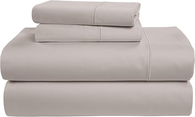 LANE LINEN 100% Egyptian Cotton Bed Sheets - 4PC Queen Sheets Set, Long Staple Cotton Bedding Sheets, Sateen Weave, Luxury Hotel Sheets, Deep Pocket - Nacreous Clouds