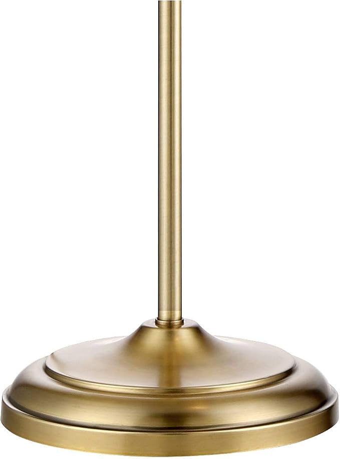 360 Lighting Culver Traditional Farmhouse Pharmacy Floor Lamp Standing LED Adjustable Height Plated 57" Tall Aged Brass Metal Shade Pole Light for Living Room Reading House Bedroom Home Decor