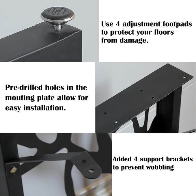 Table Legs 28 inch, Metal Dining Table Base, Heavy Duty Desk Legs,Industrial Modern Furniture Legs Set of 2 with Laser Engraving Design (A)