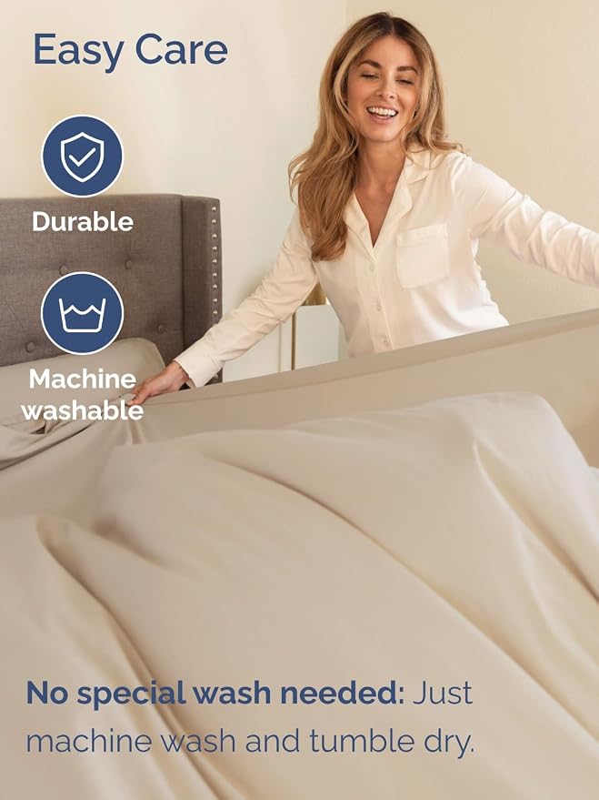 Extra Deep Twin Sheet Set - 4 Piece Breathable and Cooling Sheets - Hotel Luxury Bedding for Women, Men, Kids & Teens - Easy & Secure Fit - Soft, Wrinkle Free and Comfy - Extra Deep Pockets - Wheat