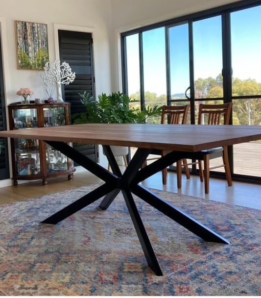 30 Inch Modern Table Base Metal Dinning Table Legs with Suction Cups, Heavy Duty Desk Base for Marble,Glass,Wood Top, Furniture Legs for Home,Kitchen,DIY Bench Legs Coffee Table (Black)