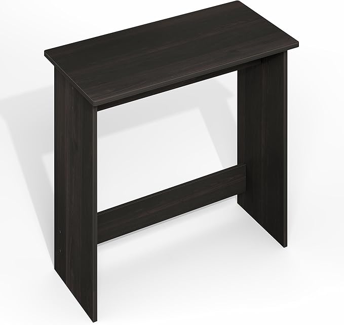 Furinno Simplistic 31-Inch Black Computer Desk, Small Office Desk, Rectangular Home Office Desk with Drawers, Gaming Desk for Home Office, Bedroom, Study Room, Black Espresso
