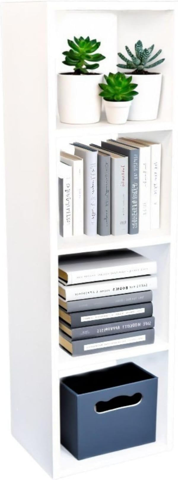 Custom Sized 4-Cube Cubby; Choose color, width, depth, and height. Units are 3/4 inch thick premium grade melamine for strong, solid unit. Easy assembly. Place on the floor or mount on a wall.