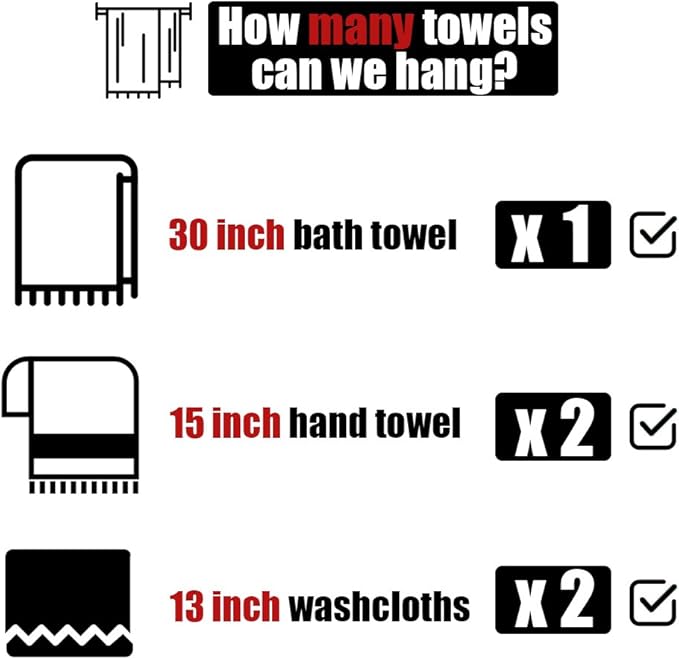 JQK Oil Rubbed Bronze Towel Bar, 33 Inch 304 Stainless Steel Thicken 0.8mm Towel Rack Bathroom, Towel Holder ORB Wall Mount, Useable Length 30 Inch, TB110L30-ORB