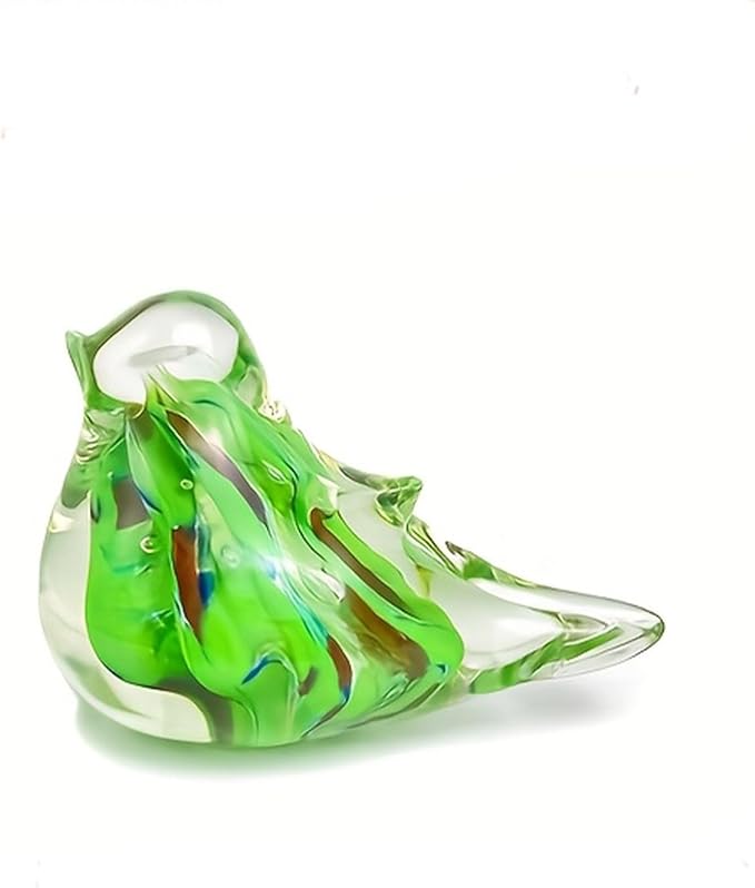 Glass Bird Decor Crystal Bird Sculpture Nature-Themed Home Accents Figurines Ornament Modern Art Living Room Shelves Tabletops