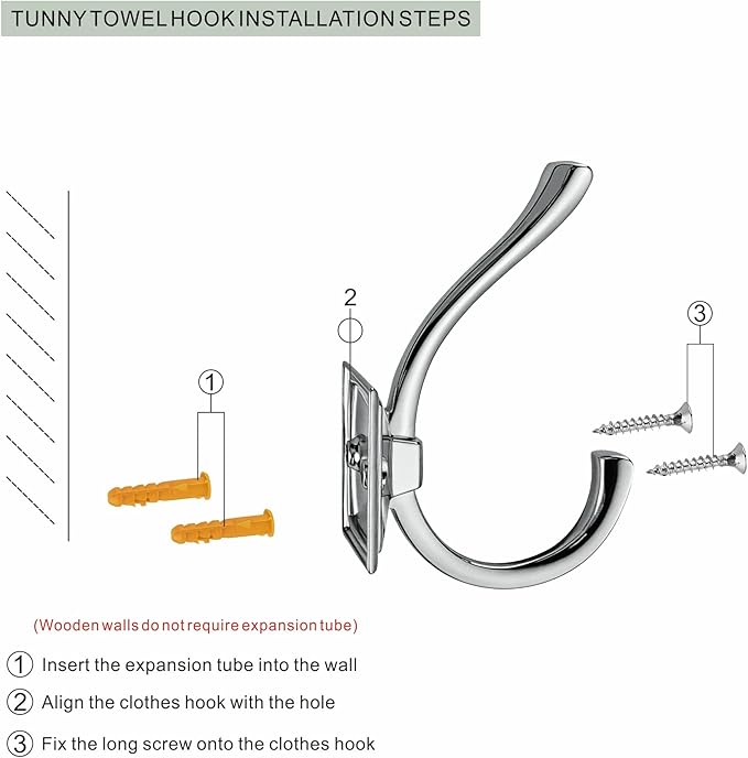 TUNNY 5 Pack Antique Design Wall Hanging Coat Hook - Oil-Rubbed Bronze Coat Hook Towel Hook Suitable for Entry Shoe Cabinet, Wardrobe Bathroom Bedroom Furniture Hardware
