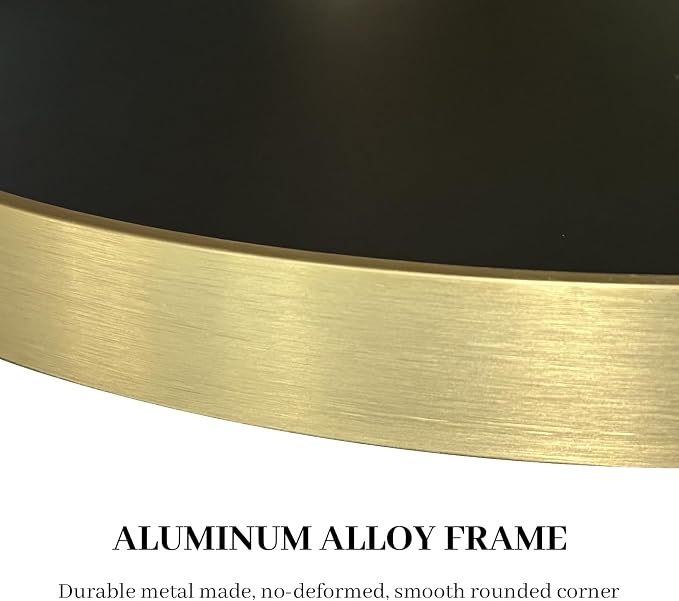 HOMECOOKIN 46" H x 26" W Irregular Wall Mirror, Asymmetrical Decorative Mirror with Gold Aluminum Frame, Wavy Abstract Gold Mirror, for Living Room, Bedroom, Bathroom, Entryway, Cloakroom