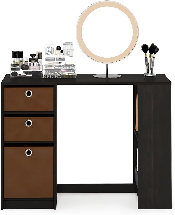 FURINNO Computer Study Writing Desk, Espresso, Model:15110EXBR