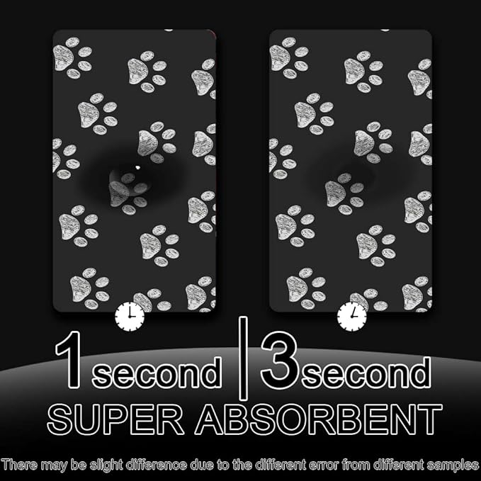Bath Mat Rug,White Doodle paw Prints Non Slip Quick Dry Super Absorbent Thin Bathroom Rugs Fit Under Door-Easy to Clean Bathroom Floor Mats-Shower Rug for Shower Sink Bathtub(20" x 31"in)