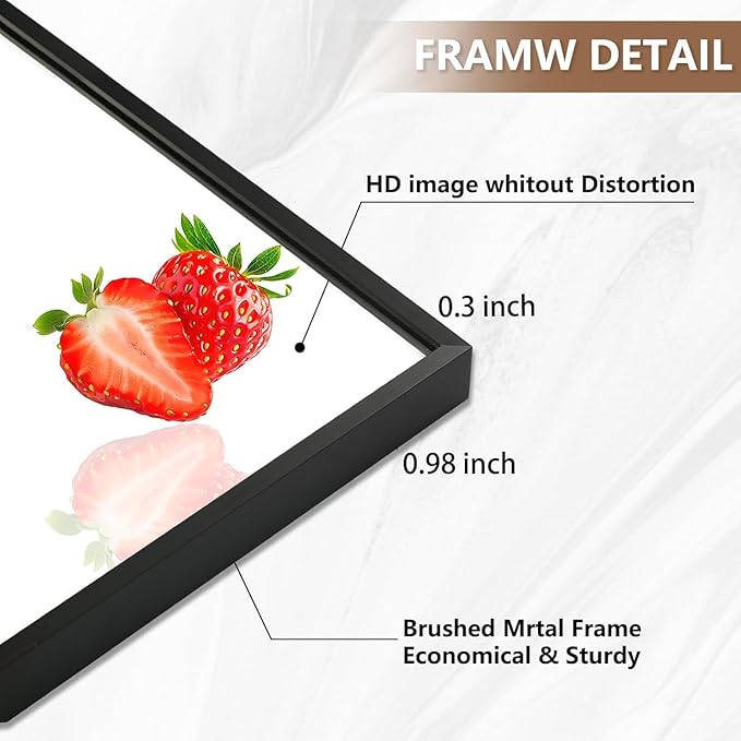 Black Bathroom Mirror, 26"x38" Rectangle Mirror, Matte Black Mirror, Metal Frame Square Corner Vanity Mirror, Wall Mounted Mirror for Modern, Living Room, Bedroom, Horizontal Or Vertical