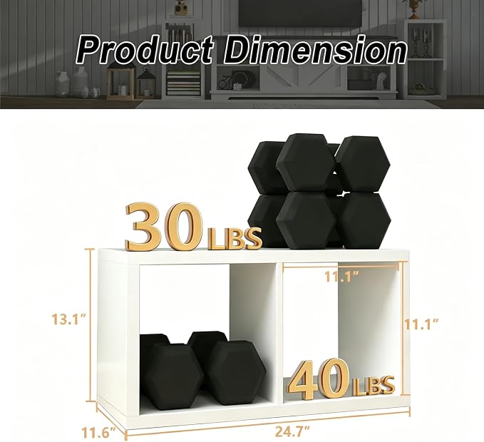 2 Cube Storage Organizer Shelf with Anti-Tipping Kits, Wooden Thick Frame, Reversible Open Back Bookcase, Horizontal and Vertical Dual-Use, White, 11 Inch