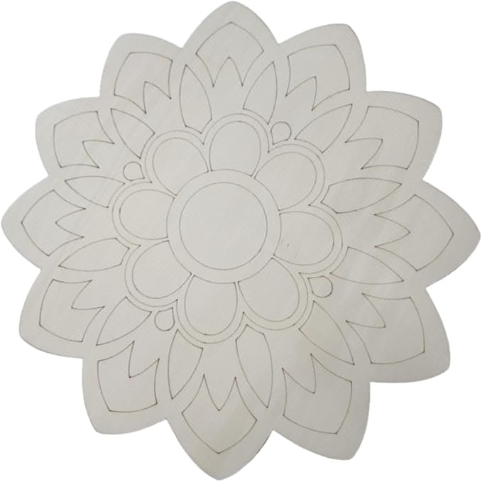 HouseVibe Geometry Wood Wall Art Ornament Bohemian Sculpture Decoration for Bathroom Bedroom Entryway Hallway Dining Room- Style D