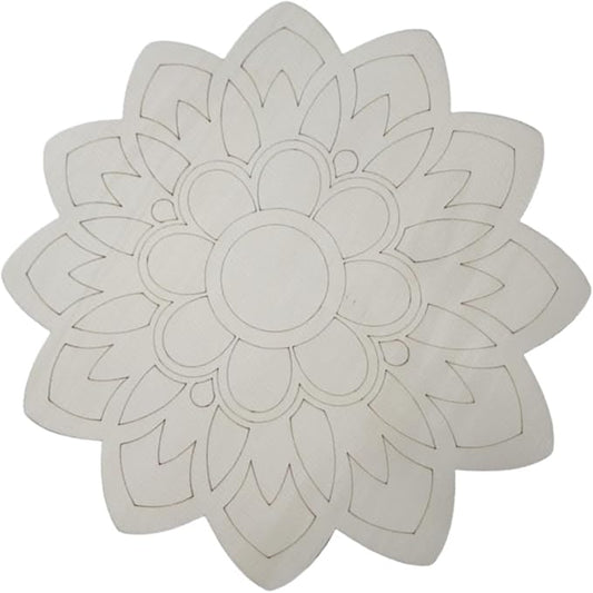 HouseVibe Geometry Wood Wall Art Ornament Bohemian Sculpture Decoration for Bathroom Bedroom Entryway Hallway Dining Room- Style D