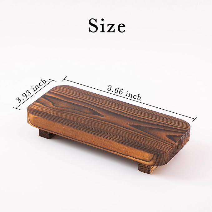 Wood Risers for Decor Display, Bathroom Counter Sink Decor, Dish Soap Tray Wood Tray for Kitchen Counter, Small Wooden Soap Stand, Wood Soap Pedestal, Soap Dispenser Stand Modern Farmhouse
