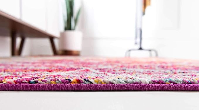 Unique Loom Trellis Frieze Collection Area Rug - Geometric (5' x 8', Multi/ Ivory)
