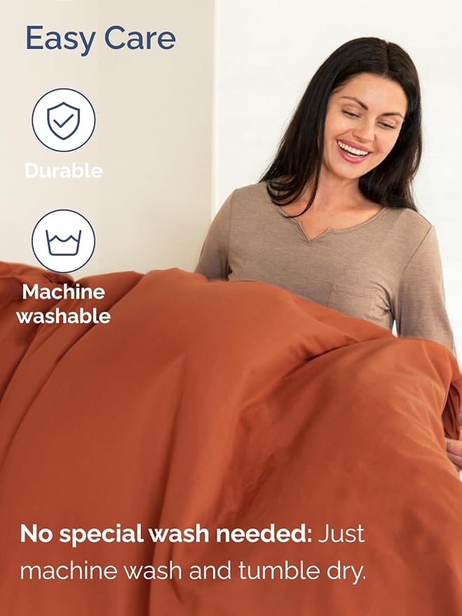 Extra Deep Cal King Sheet Set - 6 Piece Breathable and Cooling Sheets - Hotel Luxury Bedding for Women, Men, Kids & Teens - Easy & Secure Fit - Soft and Wrinkle Free - Extra Deep Pockets - Terracotta