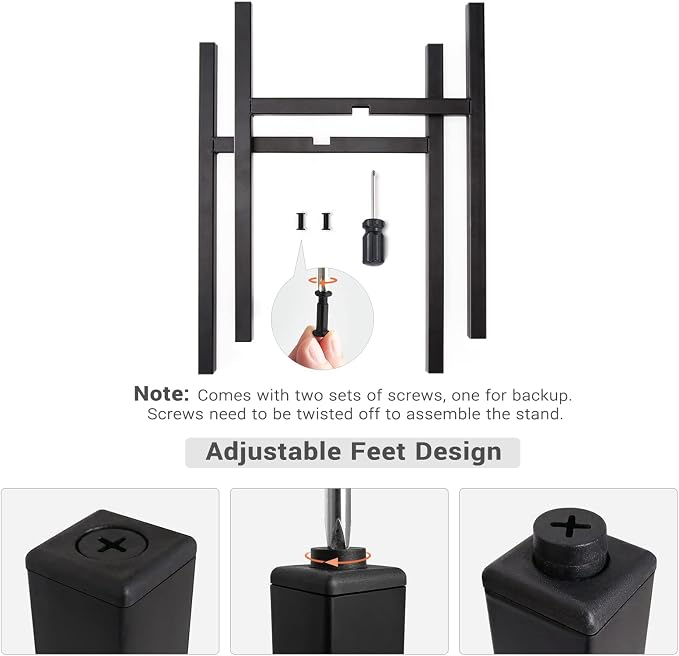 Mkono Plant Stand - EXCLUDING Plant Pot, Mid Century Modern Tall Metal Stand Indoor Flower Potted Holder, Display Rack, Fits Up to 10 Inch Planter, Black
