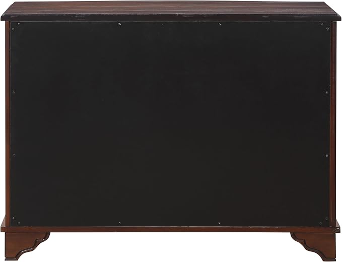 40" Retro Sideboard Storage Cabinet with 2 Doors, Wooden Console Table with Adjustable Storage Shelf, Sofa Couch Table for Hallway, Entry Way, Living Room, Dining Room, Light Espresso