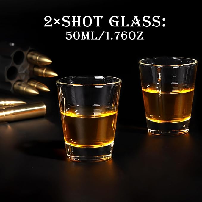 PONPUR Birthday Gifts for Men Dad Christmas, Whiskey Decanter Set with 2 Glasses, Cool Whiskey Bourbon Gifts for Mens, House Warming Anniversary Presents for Husband Him