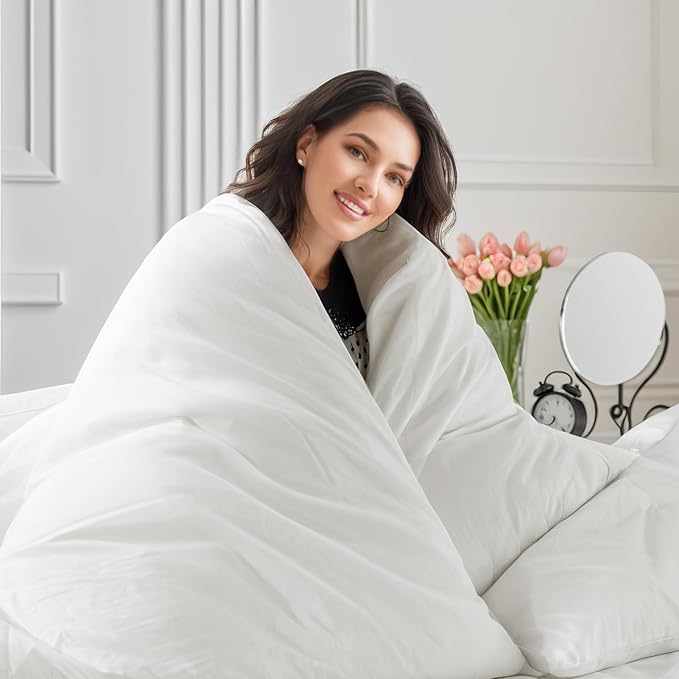 NEXHOME PRO Duvet Cover Set California King Linen Look Textured Cream White Organic Natural 100% Washed Cotton Duvet Cover 3 Pieces Bedding Set with Zipper Closure, Breathable, Soft (No Comforter)