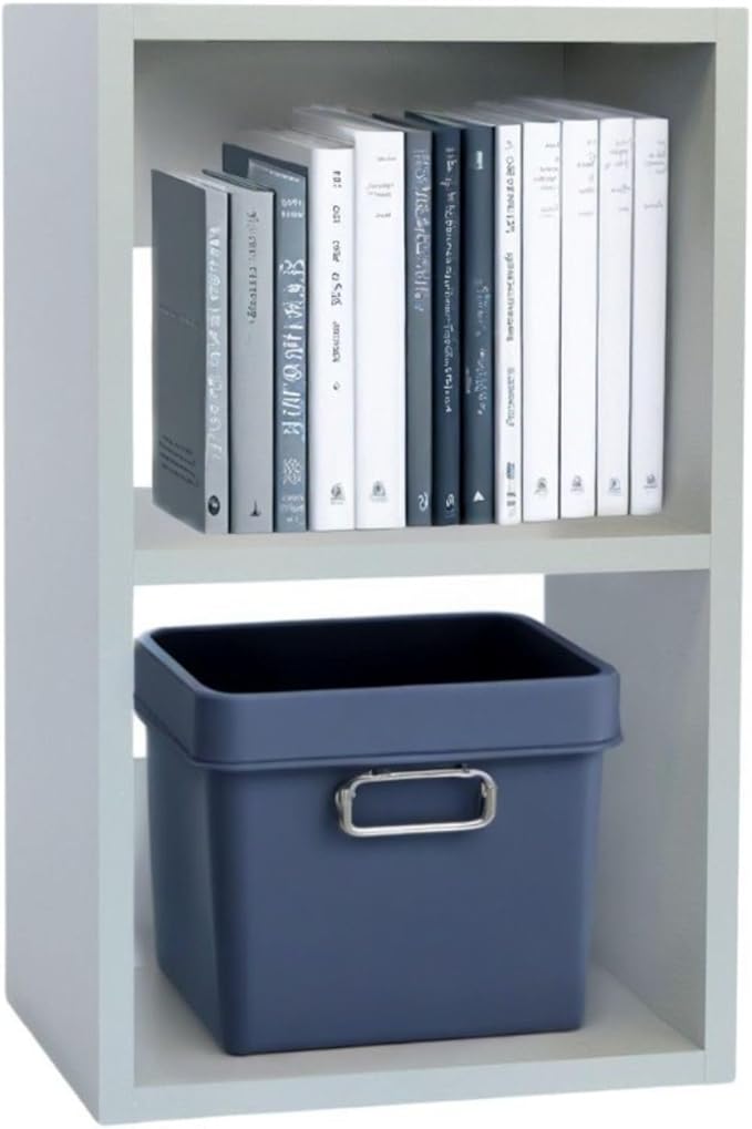 Custom Sized 2-Cube Cubby; Choose color, width, depth, and height. Units are 3/4 inch thick premium grade melamine for strong, solid unit. Easy assembly. Place on the floor or mount on a wall.