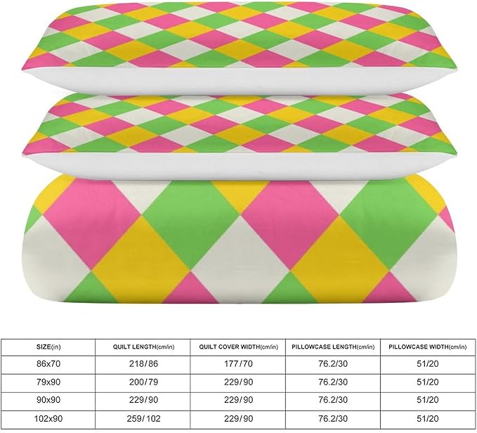 Rainbow Duvet Cover Set, Rainbow Lines Pattern Spectrum of Colors Abstract Art Decorative，Aesthetic Abstract Art Bedding 3 Piece (1 Duvet Cover 102"x90" + 2 Pillow Sham 20"x30")