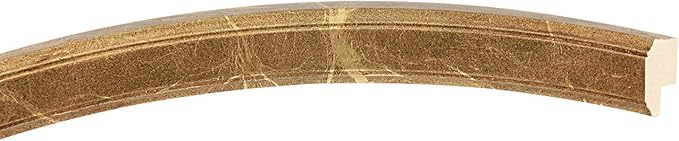 OVALCREST Oval Beveled Wall Mirror for Home Decor - Toronto Style - Champagne Gold - 26" x 22"