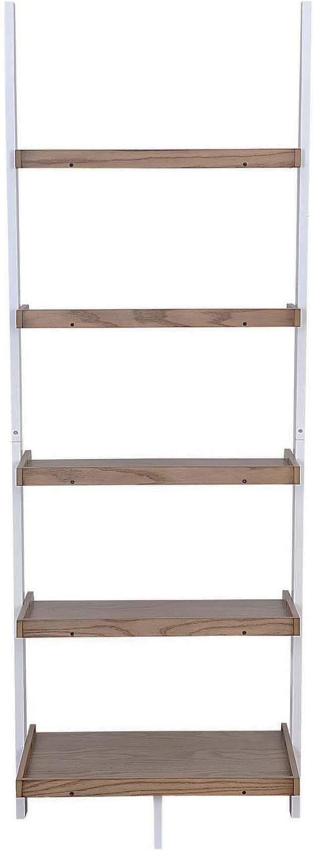 Convenience Concepts American Heritage Ladder Bookshelf 25" - Classic Living Room Bookcase for Traditional, Modern Office, Family Room & Home Office, Driftwood/White