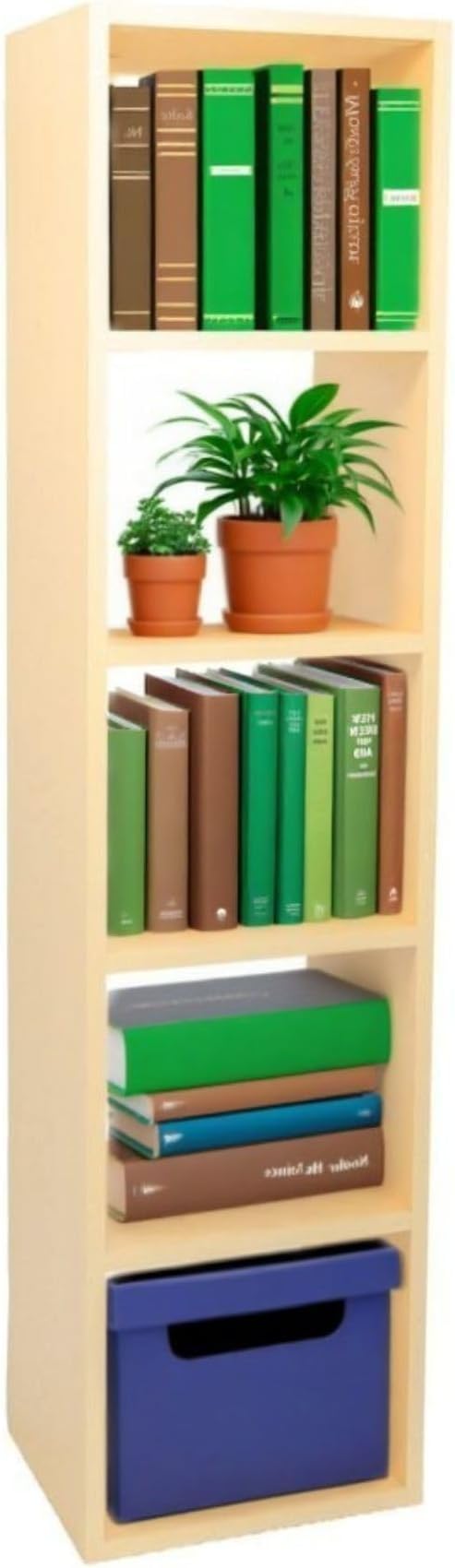 Custom Sized 5-Cube Cubby; Choose color, width, depth, and height. Units are 3/4 inch thick premium grade melamine for strong, solid unit. Easy assembly. Place on the floor or mount on a wall.