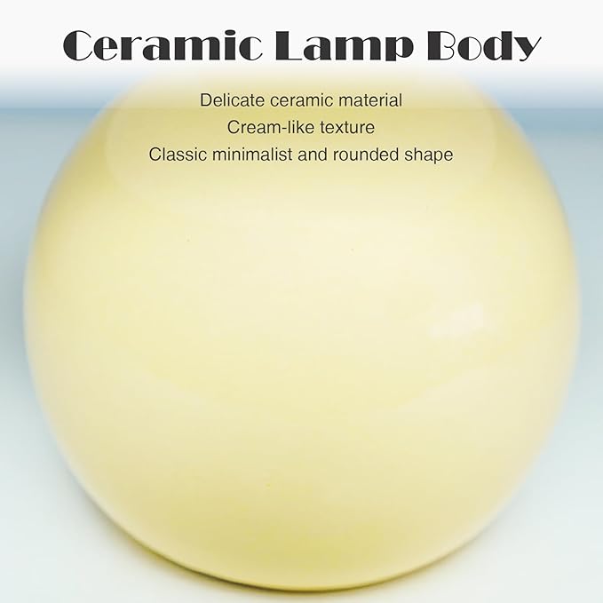 Cute Small Mushroom Lamp, PE Lampshade, Ceramic Base, Adjustable Light Color and Brightness with Power-Off Memory, Safe USB Powered, LED Mushroom Light for Bedroom Living Room (Orange)