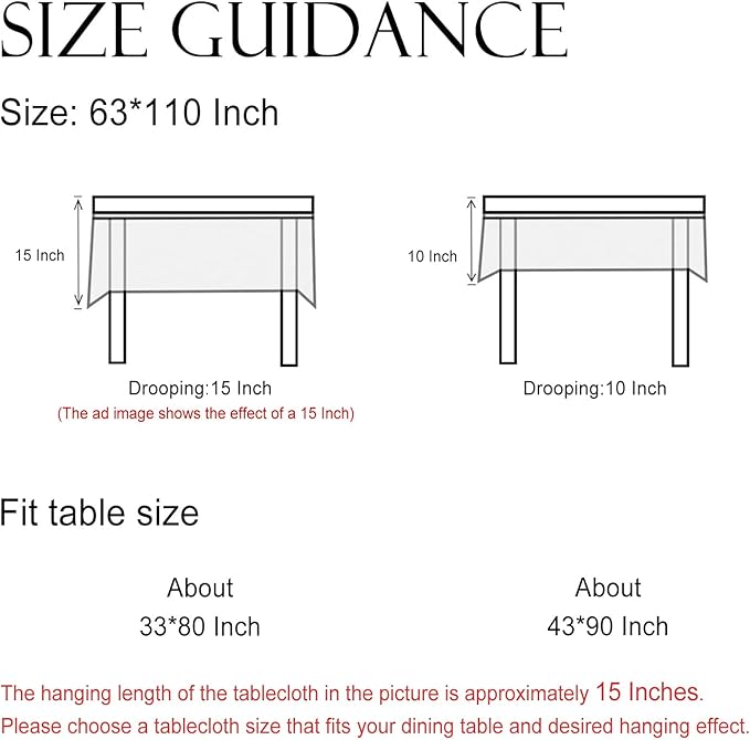 ISAENNE Designer Floral Linen Extra Long Table Cloth Rectangle,French Off White Elegant Tablecloth,Washable Home Decor Tablecloths for Dining Thanksgiving Kitchen Christmas,63"*110"-Grace B