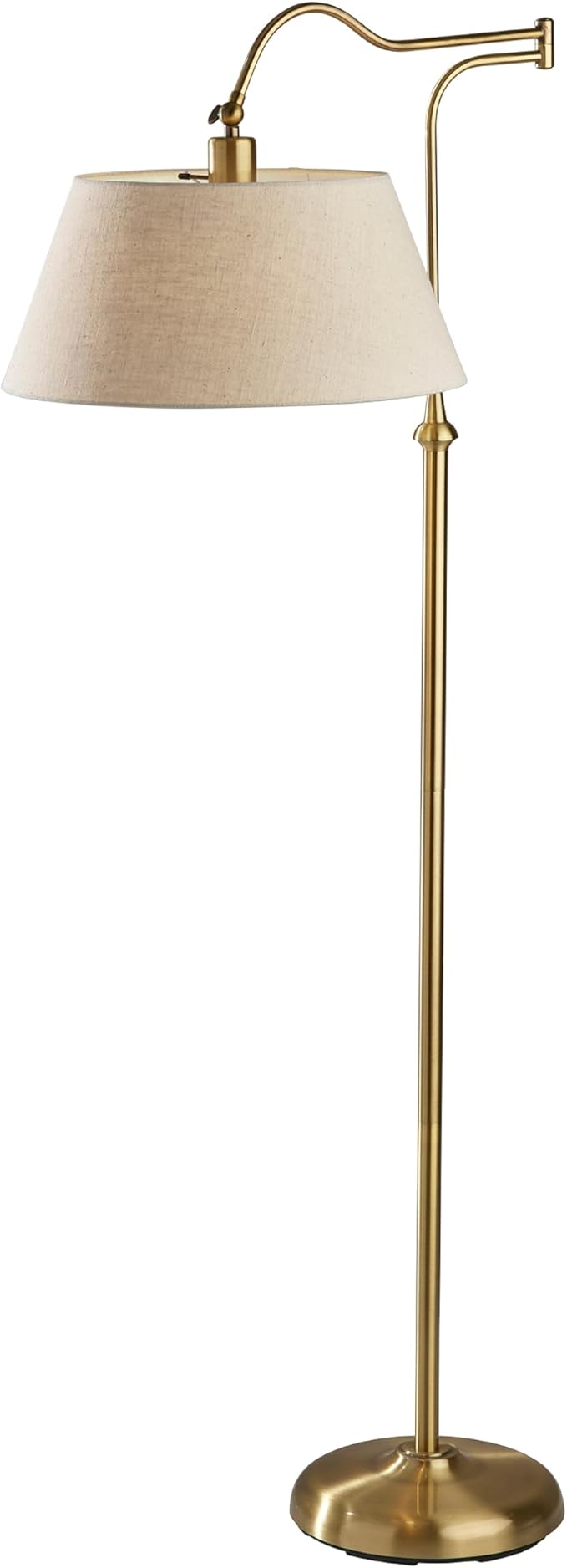 ADESSO Rodeo Floor Lamp, Antique Brass
