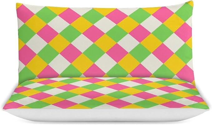 Rainbow Duvet Cover Set, Rainbow Lines Pattern Spectrum of Colors Abstract Art Decorative，Aesthetic Abstract Art Bedding 3 Piece (1 Duvet Cover 90"x90" + 2 Pillow Sham 20"x30")
