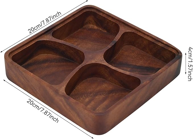 Fruit platter,Wood Serving Tray,Wooden Fruit Bowl for Kitchen Counter for Dessert Platter Tray Dish Kitchen Dining Fruits,Dessert,Snack