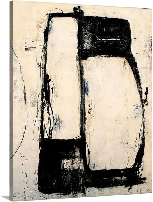 CANVAS ON DEMAND Lazy Dog Canvas Wall Art Print by Erin Ashley, Abstract, Home Decor, Modern Abstract, Artwork,32" x40in