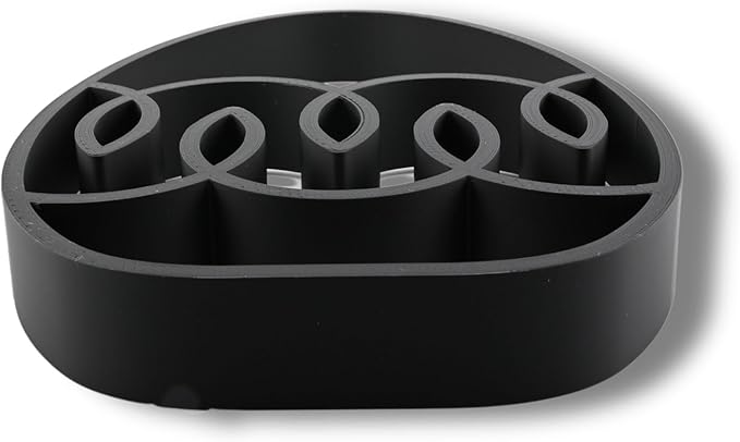Easter Egg Sculpture – Minimalist Decorative Accent for Spring & Year-Round Home Decor | Collectible Design | Modern Holiday Display (Ribbon Drift Matte Black)