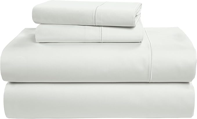 LANE LINEN 100% Egyptian Mercerized Cotton King Size Sheets Set, Eco Friendly Sustainably Produced No Pill Fade Resistant 15 Iinch Deep Pocket King Sheet Set - Vaporous Gray