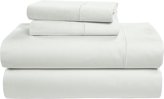 LANE LINEN 100% Egyptian Mercerized Cotton King Size Sheets Set, Eco Friendly Sustainably Produced No Pill Fade Resistant 15 Iinch Deep Pocket King Sheet Set - Vaporous Gray