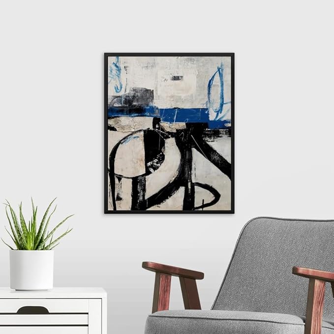 CANVAS ON DEMAND Twisted Emotions Canvas Wall Art Print by Erin Ashley, Abstract, Contemporary, Home Decor, Modern Abstract, Artwork,16" x20in